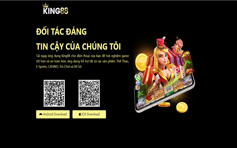 Hướng dẫn tải app King88 trên IOS và Android